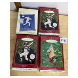 HALLMARK KEEPSAKE ORNAMENTS, INCLUDES DEREK JETER