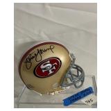 RIDDELL SAN FRANCISCO 49ERS MINI HELMET, SIGNED