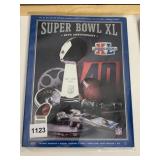 SUPER BOWL XL GAME PROGRAM, 40TH ANNIVERSARY,