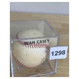 SEAN CASEY SIGNED BASEBALL, CUSHIONED CORK