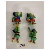 PIRATE PARROT MASCOT, PLASTIC FIGURINES, ASSORTED