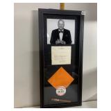 FRANK SINATRA MEMORABILIA SHADOWBOX, INCLUDES