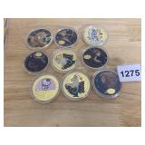 ASSORTED ZODIAC THEMED COLLECTIBLE COINS,