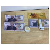 ASSORTED NOVELTY CURRENCY AND COLLECTIBLE COIN,