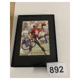 STEVE YOUNG SIGNED PRO SET POWER FOOTBALL CARD,