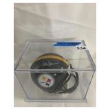 RIDDELL PITTSBURGH STEELERS MINI HELMET, SIGNED