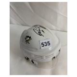 PITTSBURGH PENGUINS HOCKEY HELMET, WHITE, SIGNED,