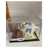EARL CAMPBELL SIGNED HOUSTON OILERS MINI HELMET,