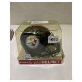 RIDDELL PITTSBURGH STEELERS MINI HELMET, SIGNED,