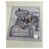 SIDNEY CROSBY AUTOGRAPHED PHOTOGRAPH, PITTSBURGH