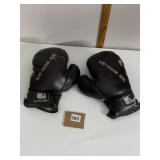 ROCKY GRAZIANO MODEL BOXING GLOVES, 12 OZ, BROWN