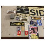 ASSORTED SPORTS MEMORABILIA, INCLUDES JAMES DEAN