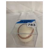 CAL RIPKEN JR. SIGNED BASEBALL, ACRYLIC DISPLAY