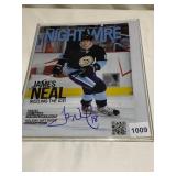 JAMES NEAL SIGNED MAGAZINE COVER, PITTSBURGH