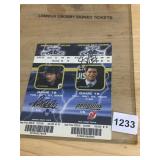 PITTSBURGH PENGUINS SIGNED TICKETS, MARIO LEMIEUX