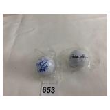 ASSORTED SIGNED GOLF BALLS, TOP FLITE XL,