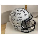 RIDDELL REPLICA FOOTBALL HELMET, MULTI-SIGNED,