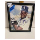 FRANK THOMAS SIGNED PHOTOGRAPH, CHICAGO WHITE
