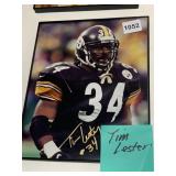 TIM LESTER, PITTSBURGH STEELERS, AUTOGRAPHED