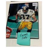 CARNELL LAKE SIGNED PITTSBURGH STEELERS