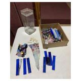 STAINED GLASS SCRAP, GLASS STRIPS, CERAMIC TUBES,