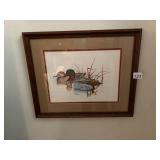 GREGORY F. MESSICK, WATERCOLOR PAINTING, DUCKS IN