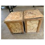 SPECTRUM GLASS RACKPACK CRATES, WOODEN