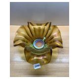 FENTON CARNIVAL GLASS BOWL, MARIGOLD IRIDESCENT