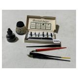 OSMIROID PEN SET, INCLUDES FOUNTAIN PEN,