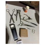 BARBER TOOLS, HAIR CLIPPERS, THINNING SHEARS,