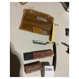 STRAIGHT RAZORS, ERN BRAND, CARL A. HOLTIN BOX,