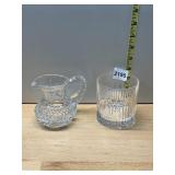 VILLEROY & BOCH CRYSTAL CREAMER, DIAMOND CUT