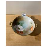 NORITAKE PORCELAIN FOOTED BOWL, HAND-PAINTED