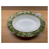 AYNSLEY BONE CHINA SERVING PLATTER, ONYX GREEN
