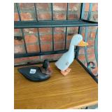 HAND-CARVED WOODEN DUCK DECOYS, INCLUDES BLACK