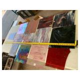 ASSORTED STAINED ART GLASS PANELS, VARIOUS