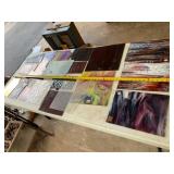ASSORTED STAINED ART GLASS PANELS, VARIOUS