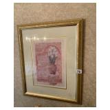 GLORIA ERIKSEN, WATERCOLOR PRINT, FLORAL STILL
