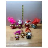 RUSS TROLL DOLLS, ASSORTED COSTUMES, INCLUDES