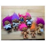 RUSS TROLL DOLLS, ASSORTED COSTUMES, INCLUDES