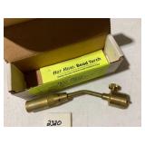 HOT HEAD BEAD TORCH, BRASS CONSTRUCTION, INCLUDES