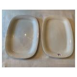 LYNNS FINE CHINA, SERVING PLATTERS, WHITE,