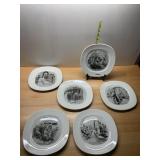 ATLAS CHINA CO. HELEN E. HOKINSON CARTOON PLATES,