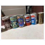 ASSORTED BEER AND SODA CANS, INCLUDES CASEY