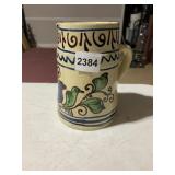 C.M. TIRNAVA ROMANIA STONEWARE PITCHER,