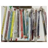 ASSORTED STAINED GLASS RODS, VARIOUS COLORS,
