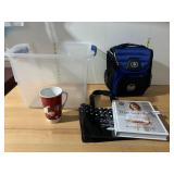 COOLER, STARBUCKS MUG ETC.