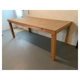 WOOD WORKBENCH, PARTICLE BOARD TOP, STURDY WOOD