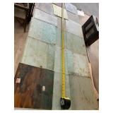 ASSORTED STAINED GLASS SHEETS, VARIOUS TEXTURES,