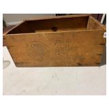 WOODEN CRATE, STAMPED FROM THE VALLEY OF FRUIT